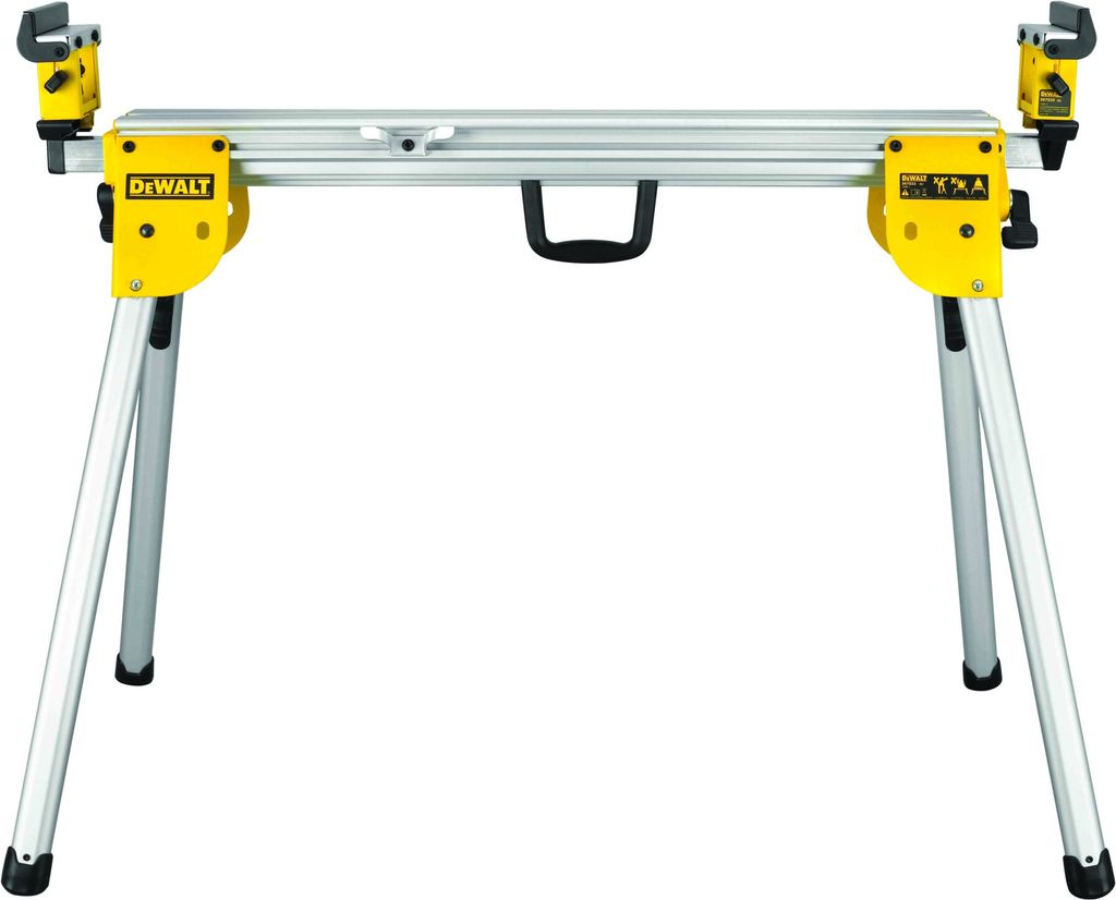 A Dewalt DE7033 Universal Untergestell zusammenklappbar stand on a white background.
