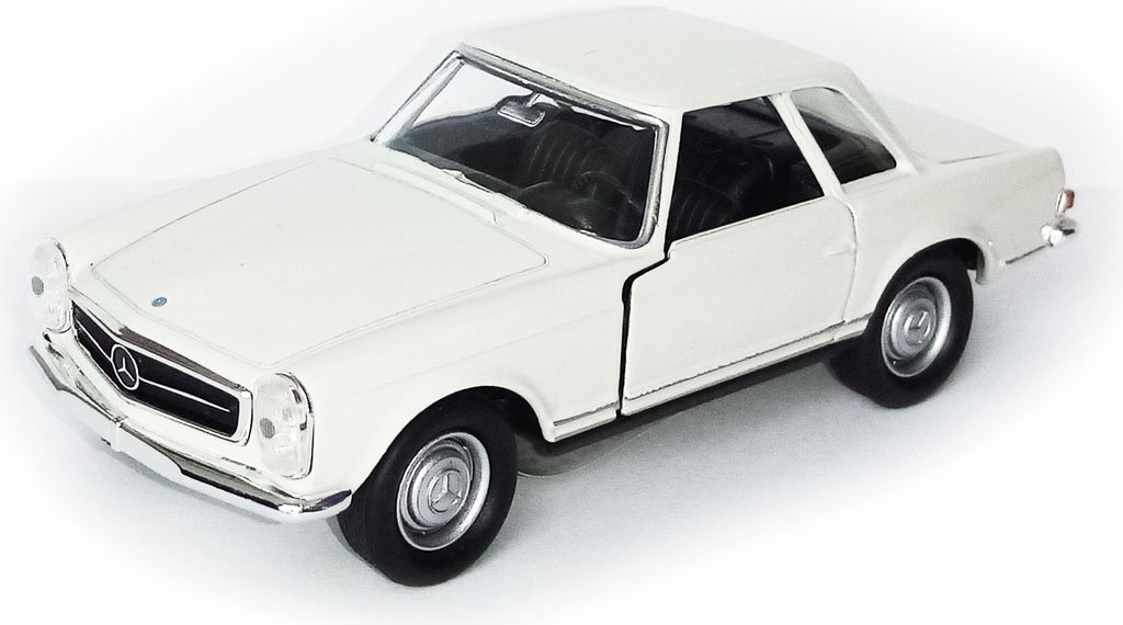Mercedes-Benz 1963 230SL Metall Modellauto Modell Auto Spielzeugauto Kinder Geschenk 3 (Weiss)