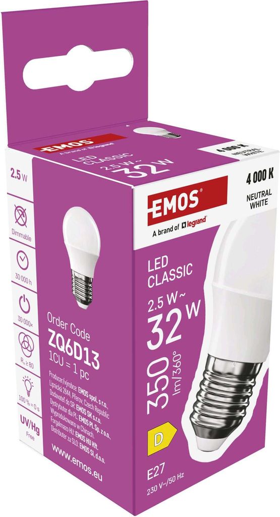 EMOS LED Lampe Mini Globe, 2,5W Ersatz für 32W, kleine Produktbild 7