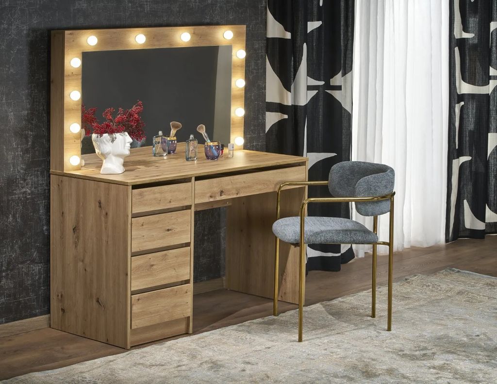 Frisiertisch HOLLYWOOD XL Eiche Artisan