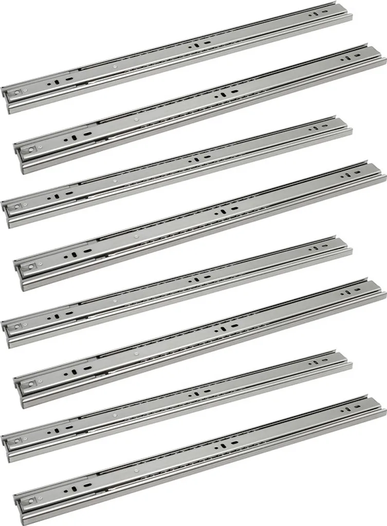 TolleTour Guide Cassetti 550mm: Soft Close, Acciaio, 8 Pezzi Kit