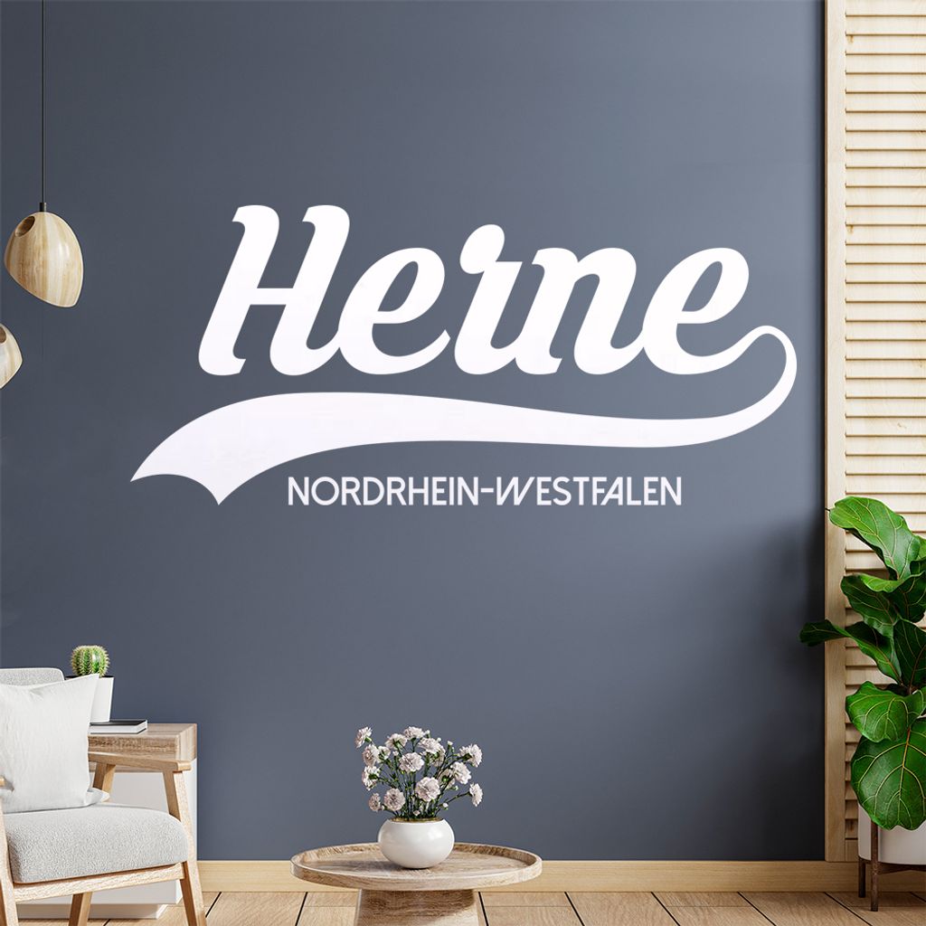 Herne Nordrhein-Westfalen Wandtattoo Wandaufkleber Wall Sticker - Dekoration, Küche, Wohnzimmer, Schlafzimmer, Badezimmer