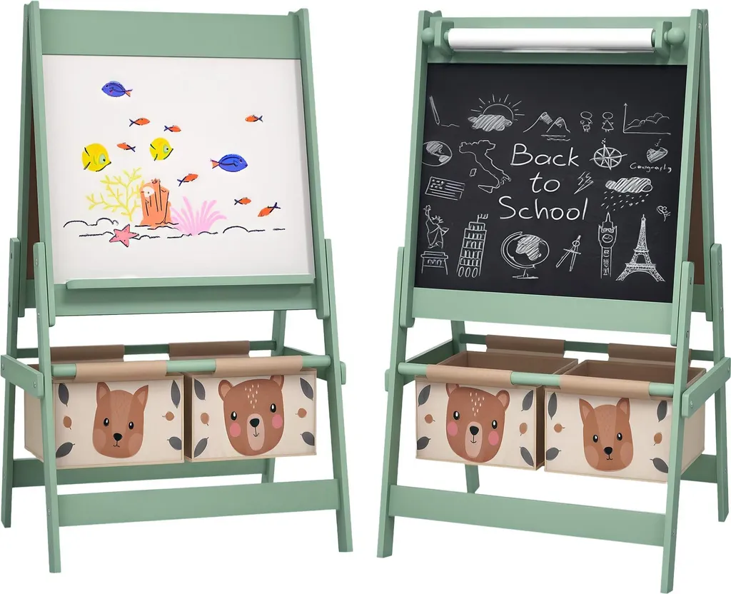 Tableau Enfant Double Face avec Paniers : Fini le Désordre créatif !
