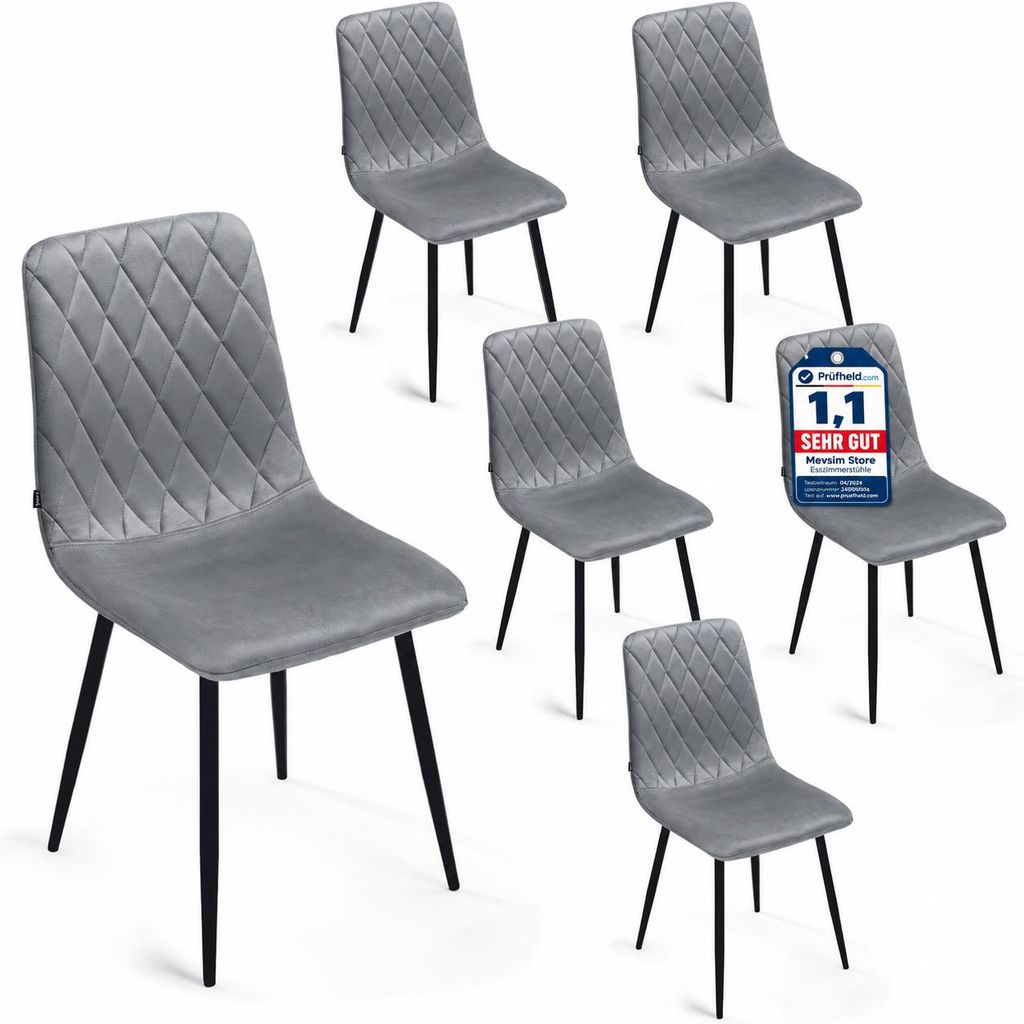 Lina® Elisia Esszimmerstuhl im modernen Design - Samt - Produktbild  KI-generiertes Bild
