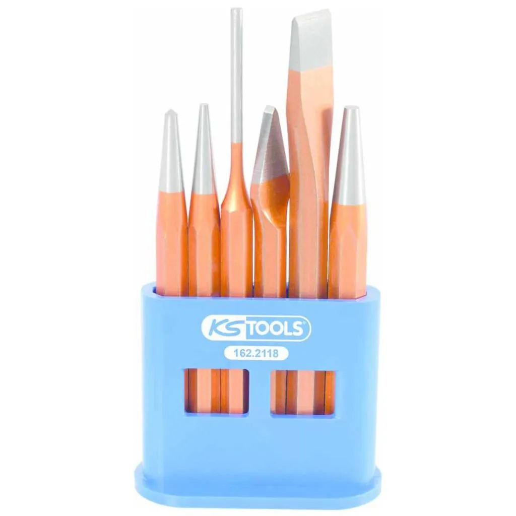 Jeu de chasse-goupilles et pointaux KS Tools 6 pièces robuste et pratique