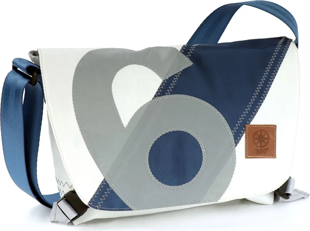 Sac en toile recyclée blanc Törn robuste avec bandoulière ajustable
