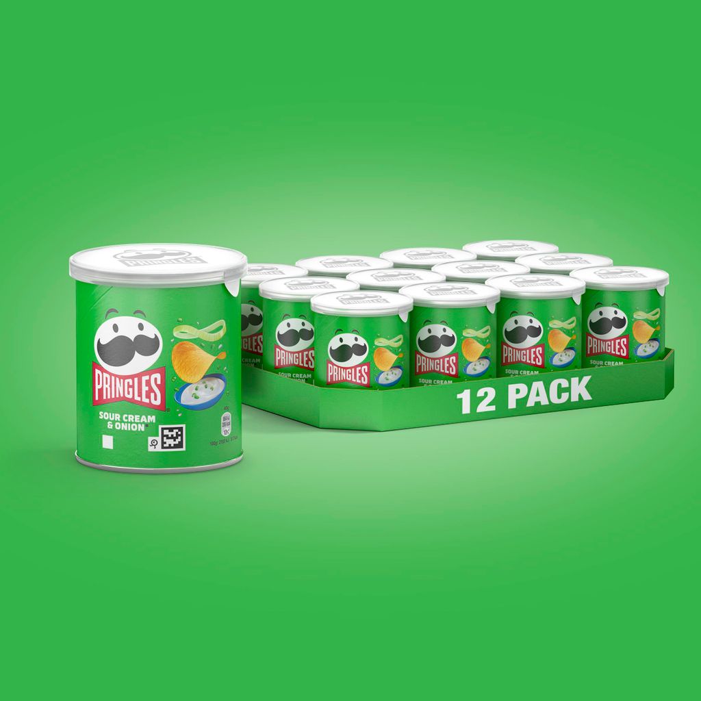 Pringles Sour Cream & Onion - 12x 40g Produktbild 