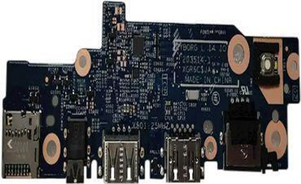 Scheda figlia I/O destra di Dell per Dell Latitude 3420, con 2 porte USB, porta audio, RJ-45 e slot microSD (F78FC)