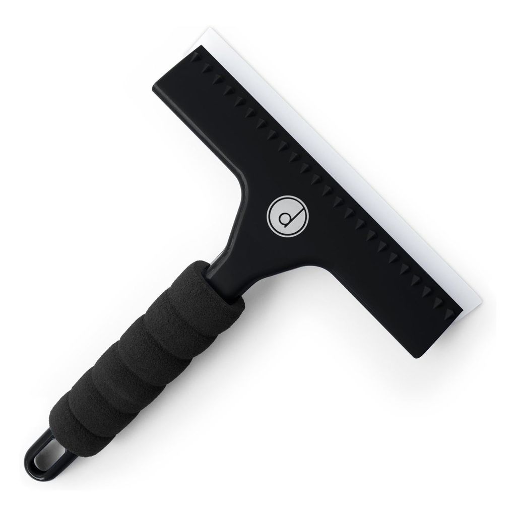 Scheibenabzieher für Auto Fenster Dusche mit Schaumstoffgriff Inkl. 2 Silikon Ersatzlippen Fensterabzieher Glasabzieher