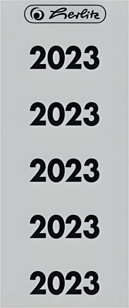 Herlitz Jahreszahlen 2023 gr selbstklebend 50er Pk Produktbild 