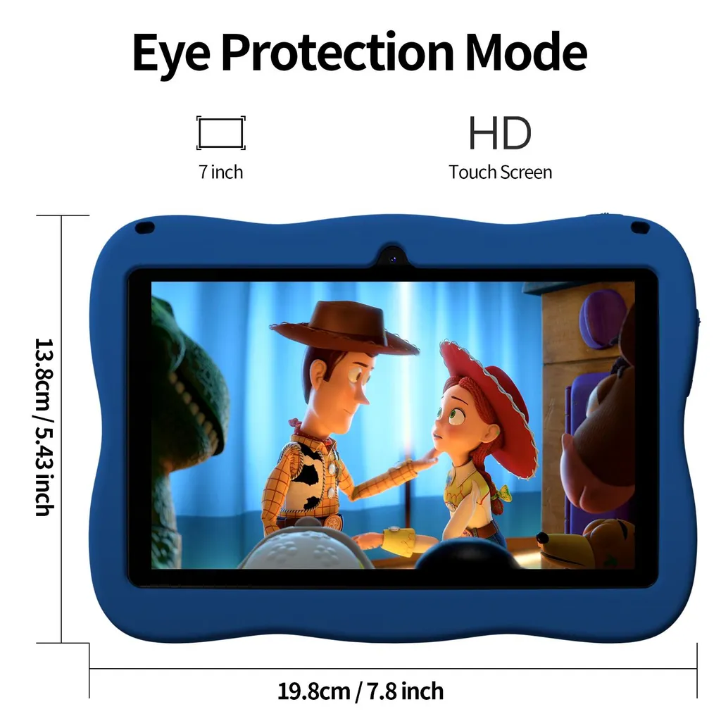 Tablette Éducative pour Enfants 7 Pouces avec Contrôle Parental Pritom