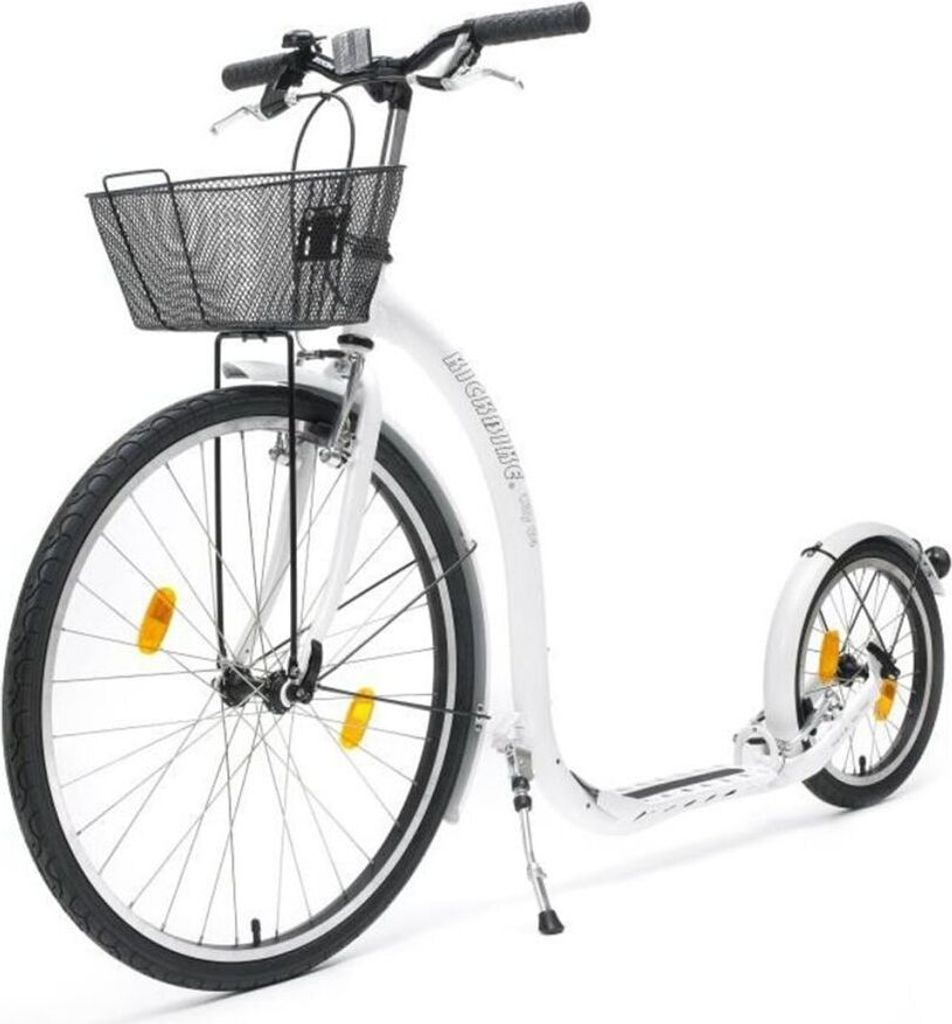 Kickbike Roller City G4 mit Korb Weiß