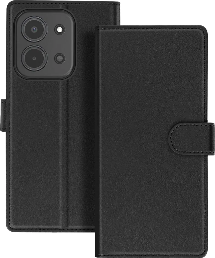 Mayaxess, custodia a portafoglio 2 in 1 Redmi 15 5G con cover staccabile, nero