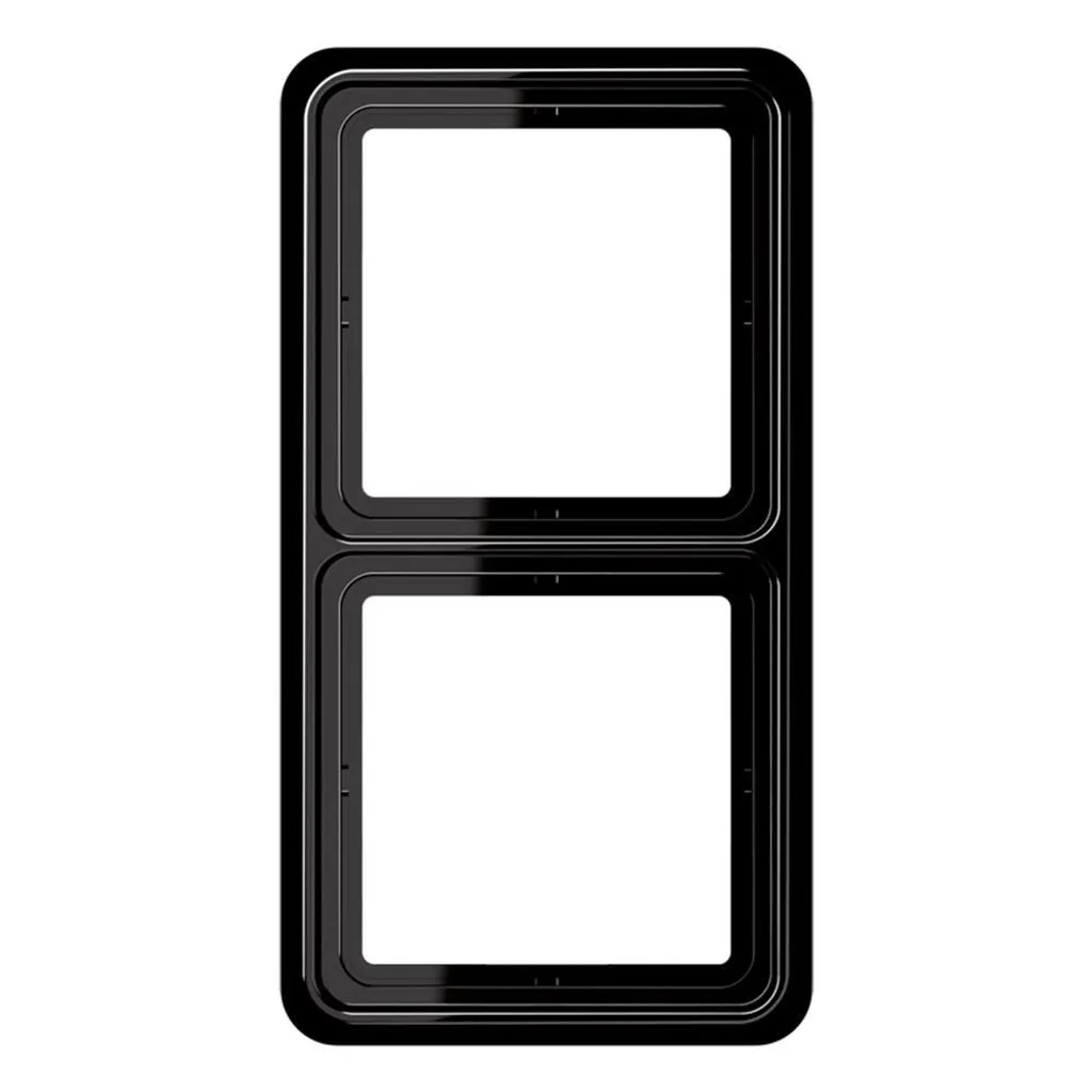Jung CD 582 SW Enjoliveur Noir Brillant - Protection de Prise CD582SW