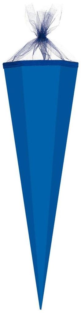 große Bastel-Schultüte / Zuckertüte Rohling BLAU ca. 85 cm Produktbild 
