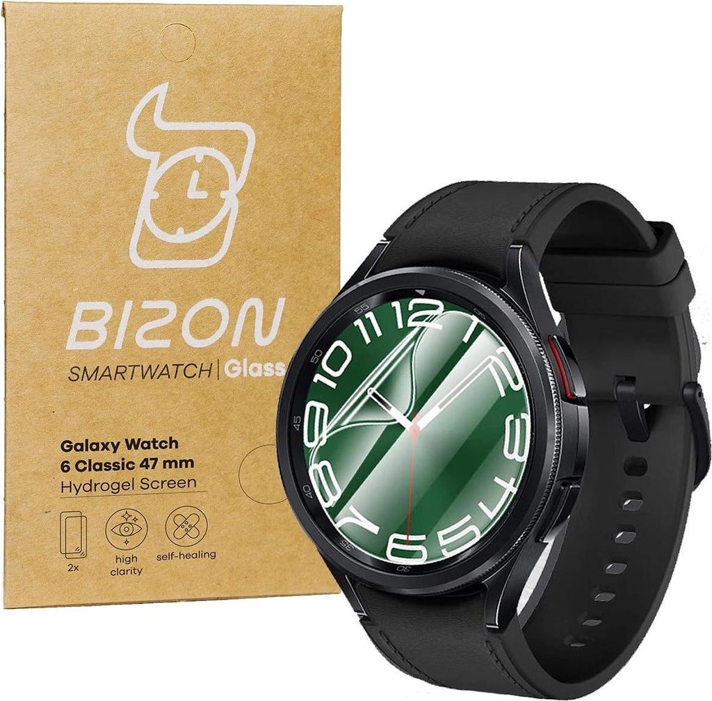 Bizon Glass Hydrogel Samsung Galaxy Watch 6 Classic 47 mm [2 PACK]
