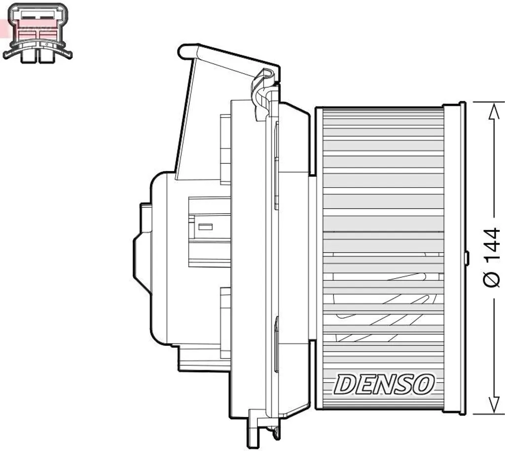Ventilateur Habitacle Silencieux DENSO DEA21013 pour Peugeot 206 CC