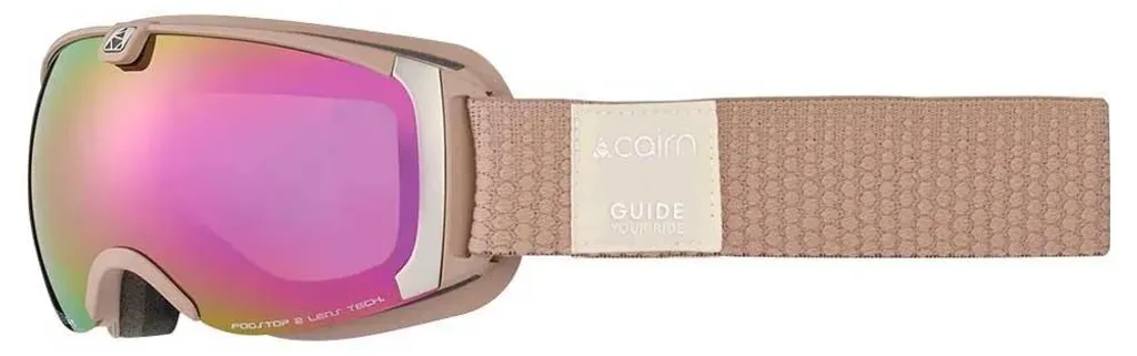 Masque de ski Cairn Pearl SPX3 Rose pour Femme - Protection Catégorie 3