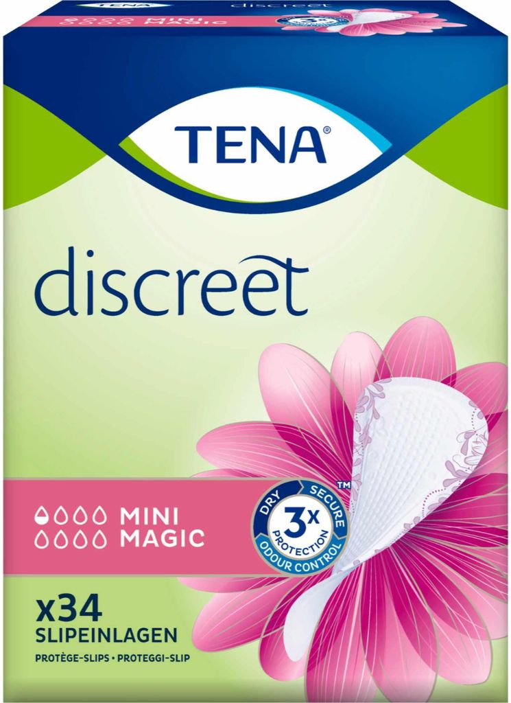Tena Lady Mini Magic 34 pezzi salvaslip per incontinenza Immagine del prodotto 