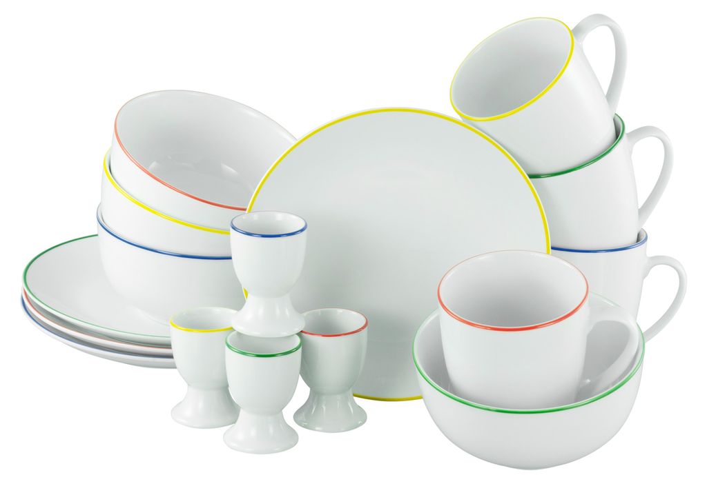 CreaTable, 24058, Luna Color Line, Frühstücksset 16-tlg, Produktbild 