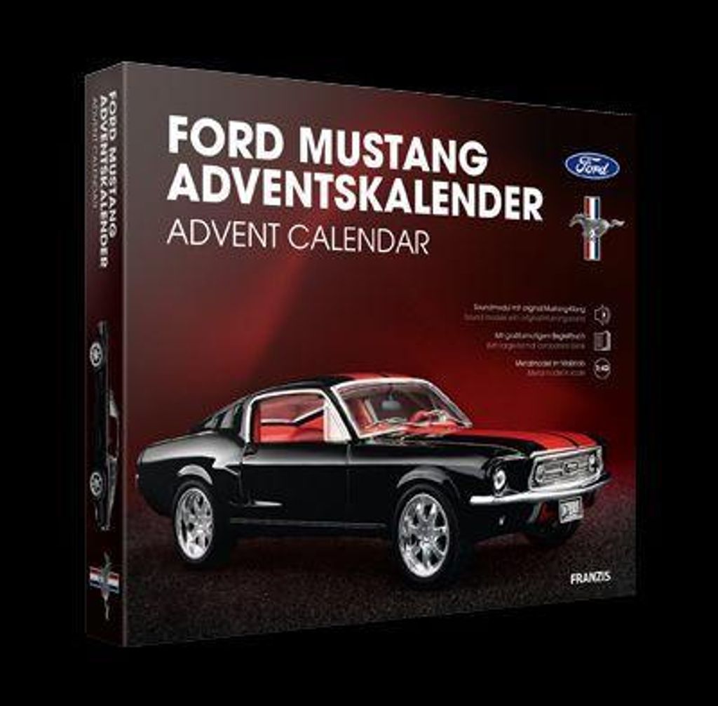 FRANZIS 67965 - Ford Mustang Adventskalender Maßstab 1:43 Produktbild 