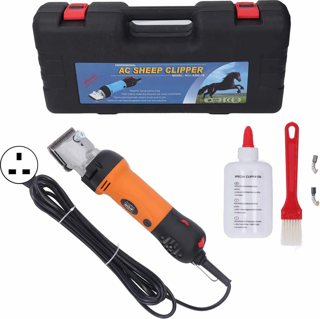 Tondeuse moutons et chevaux 690W orange kit de toilettage électrique