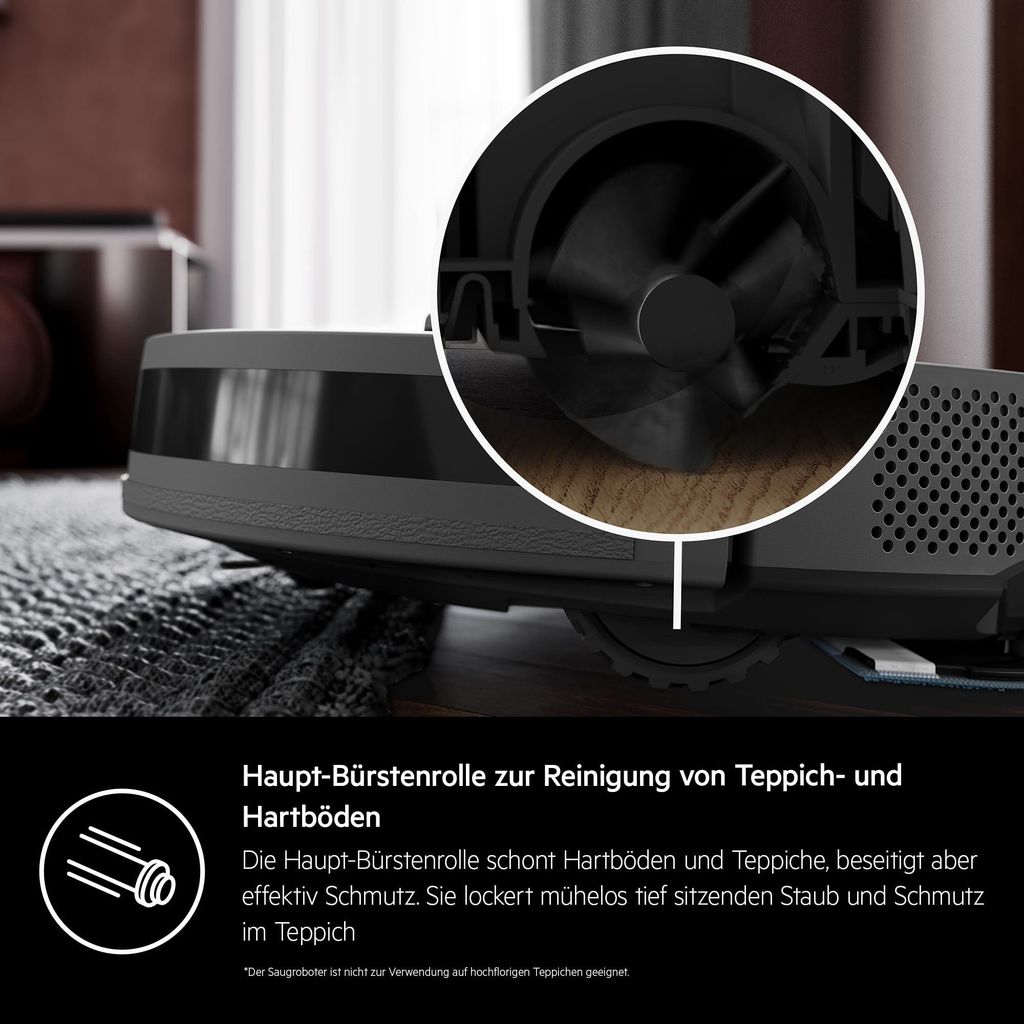 AEG 7000 Robot Vacuum Cleaner Saugroboter Lidar / Farbe: Dark Grey AR71HW1DG Dark Grey
