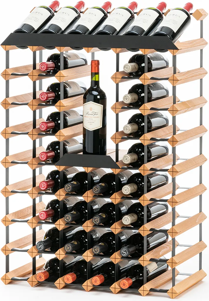 Meuble range-bouteilles de cuisine Raxi Classix pour 46 bouteilles