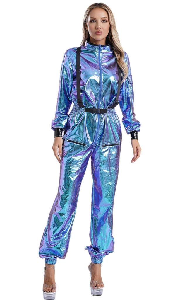 Donna Uomo Costume da astronauta Taglia XXL Carnevale Immagine del prodotto 