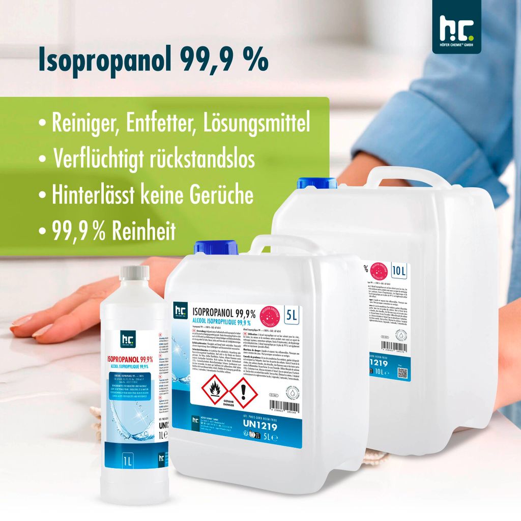 1 L Isopropanol 99,9% Lösungsmittel