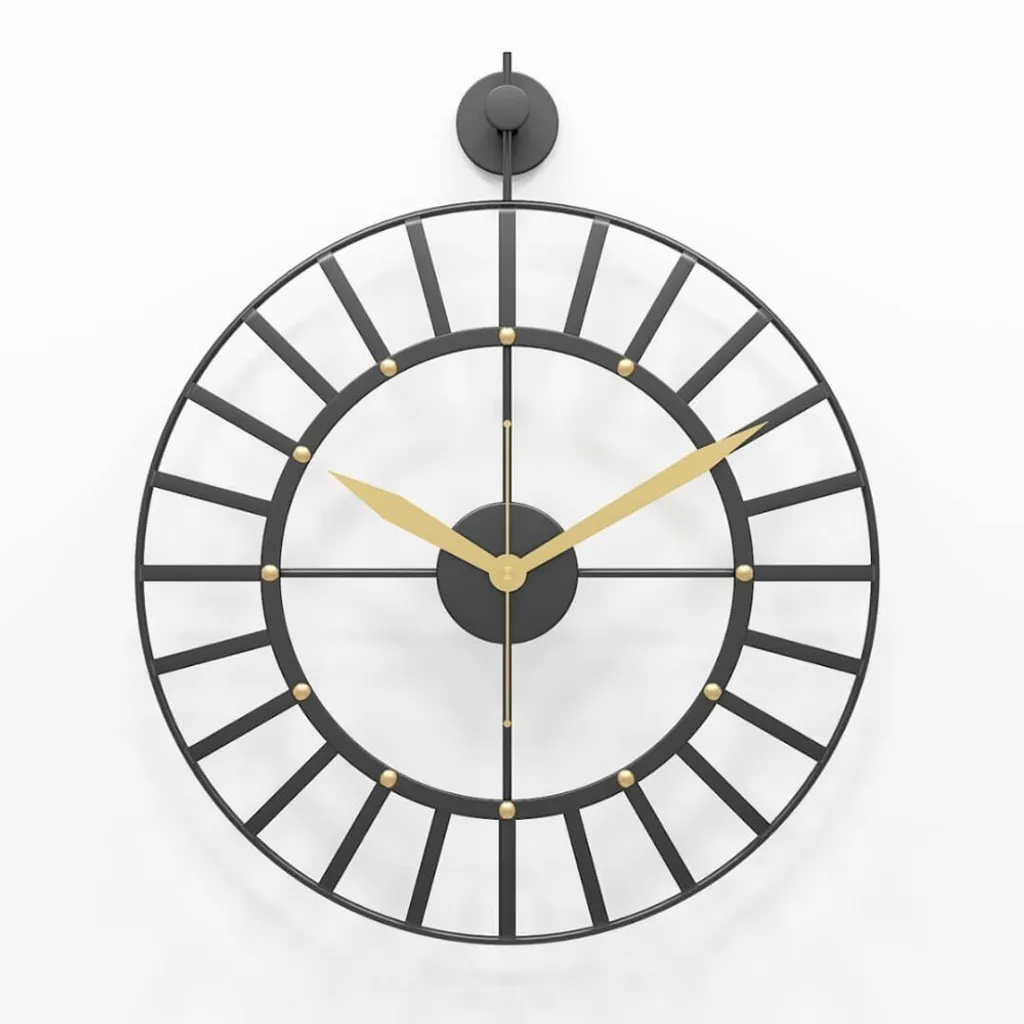 Orologio da parete di design Rustical 50cm nero