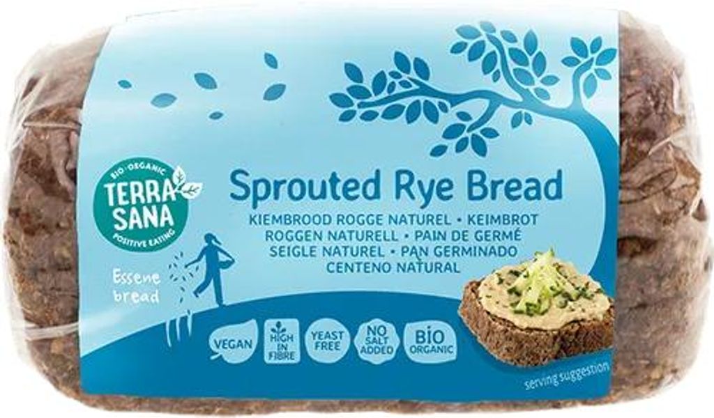 Terrasana Kiembrood Rogge Naturel -  (400 gr) Productafbeelding 
