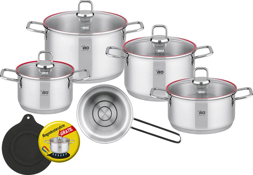 ELO Excellent Topfset aus Edelstahl 18/10, 10-teilig, Produktbild 