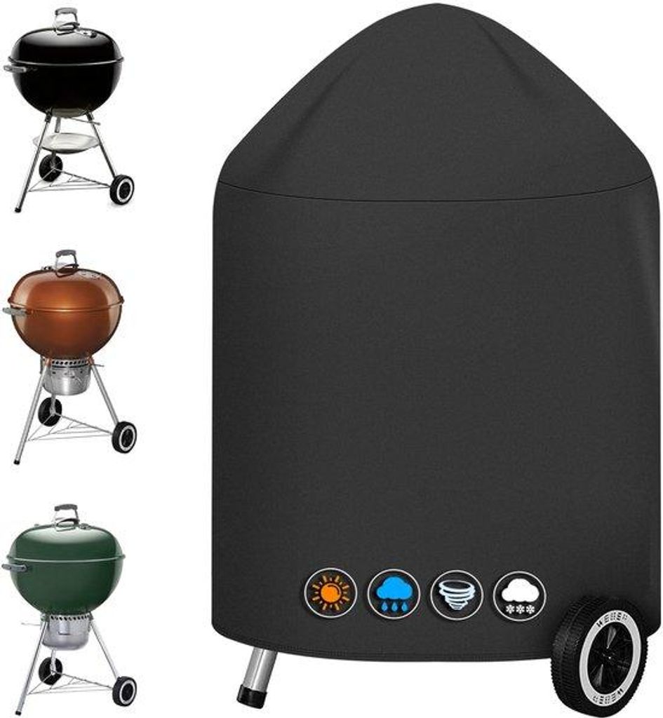 Robuste 600D Oxford Hosen für BBQ-Grill, PolyurethanGrillhose für 67 cm Master Touch Grill, wasserdicht, für Weber-Grill, 80x99 cm