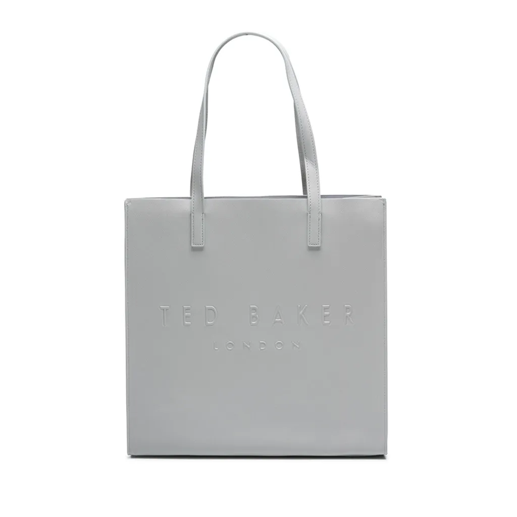 Sac Icon Soocon Ted Baker Gris Clair Texture Crosshatch Grand Format