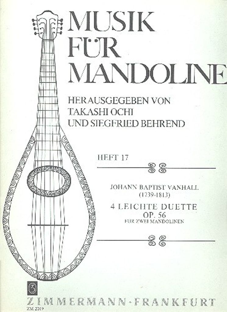 4 leichte Duette op.56 für 2 Mandolinen