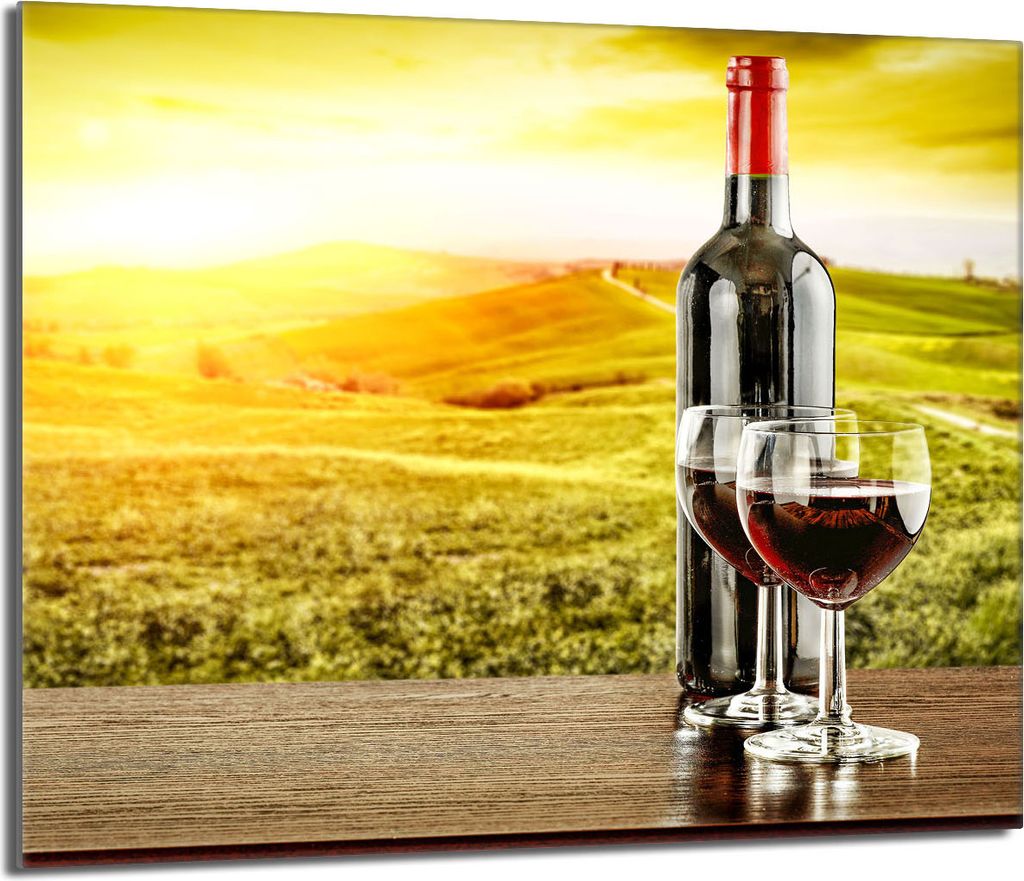 Glas-Herdplattenschutz 60x52 Wein