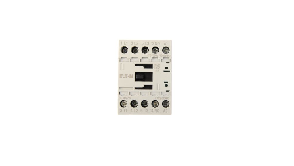 Eaton Leistungsschütz, 3-polig, 380 V 400 V 5.5 kW, 1 S, 110 V 50 Hz, 120 V 60 Hz, Wechselstrombetätigung, Schraubklemmen 276827