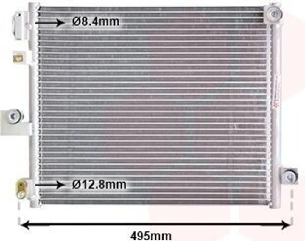 Condenseur climatisation VAN WEZEL 82005194 en aluminium renforcé