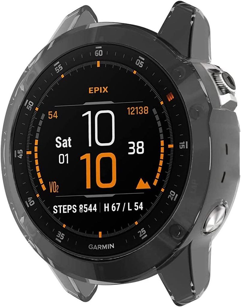 Strap-it Garmin Epix Gen 2 TPU-Hülle (Schwarz)