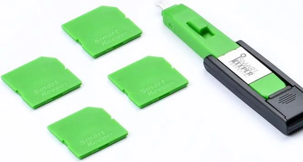 Empêchez le Vol de Données via SD avec SmartKeeper Mini Port Blocker Vert