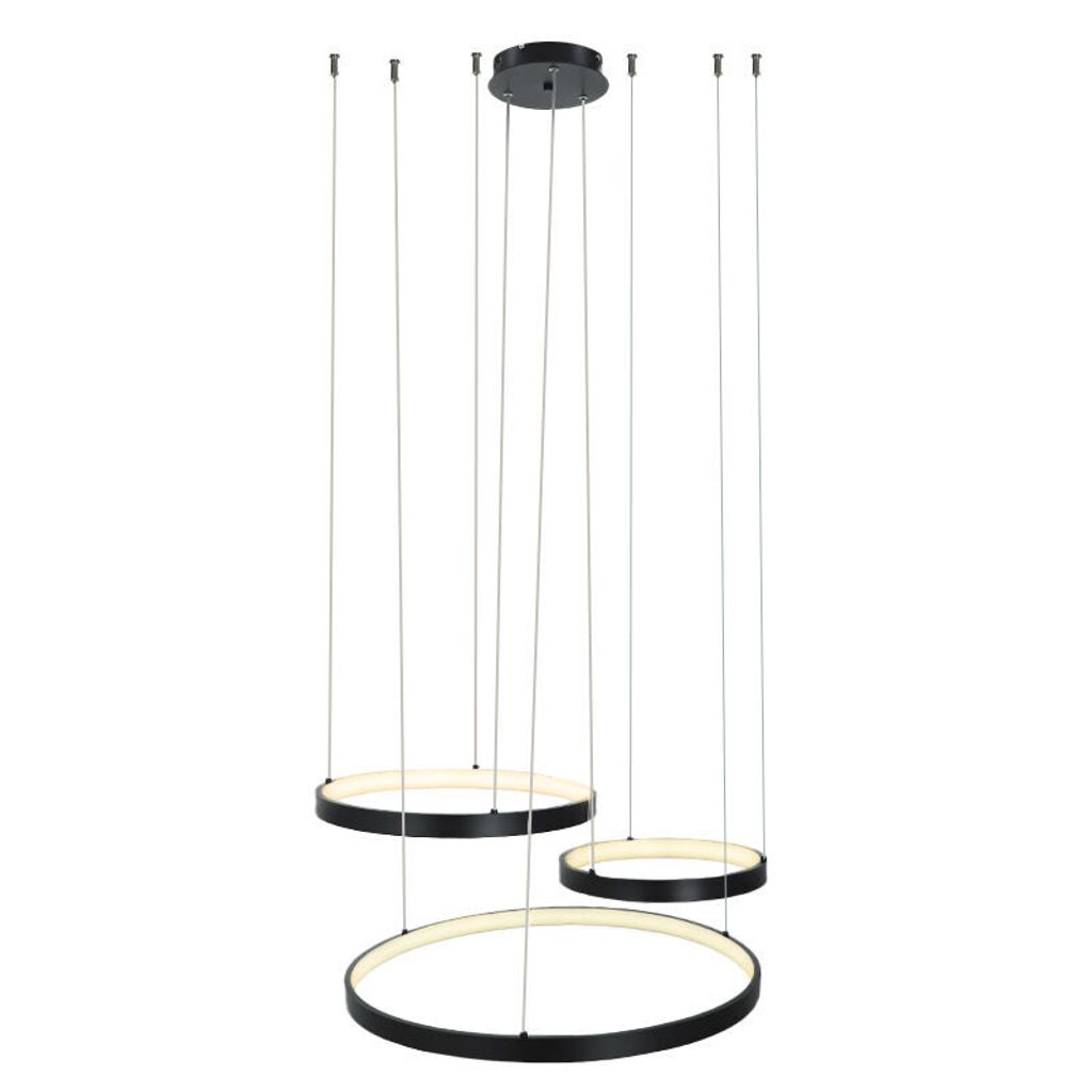 Olucia - GIORGIO - Pendelleuchte - Weiß / Schwarz - 3L
