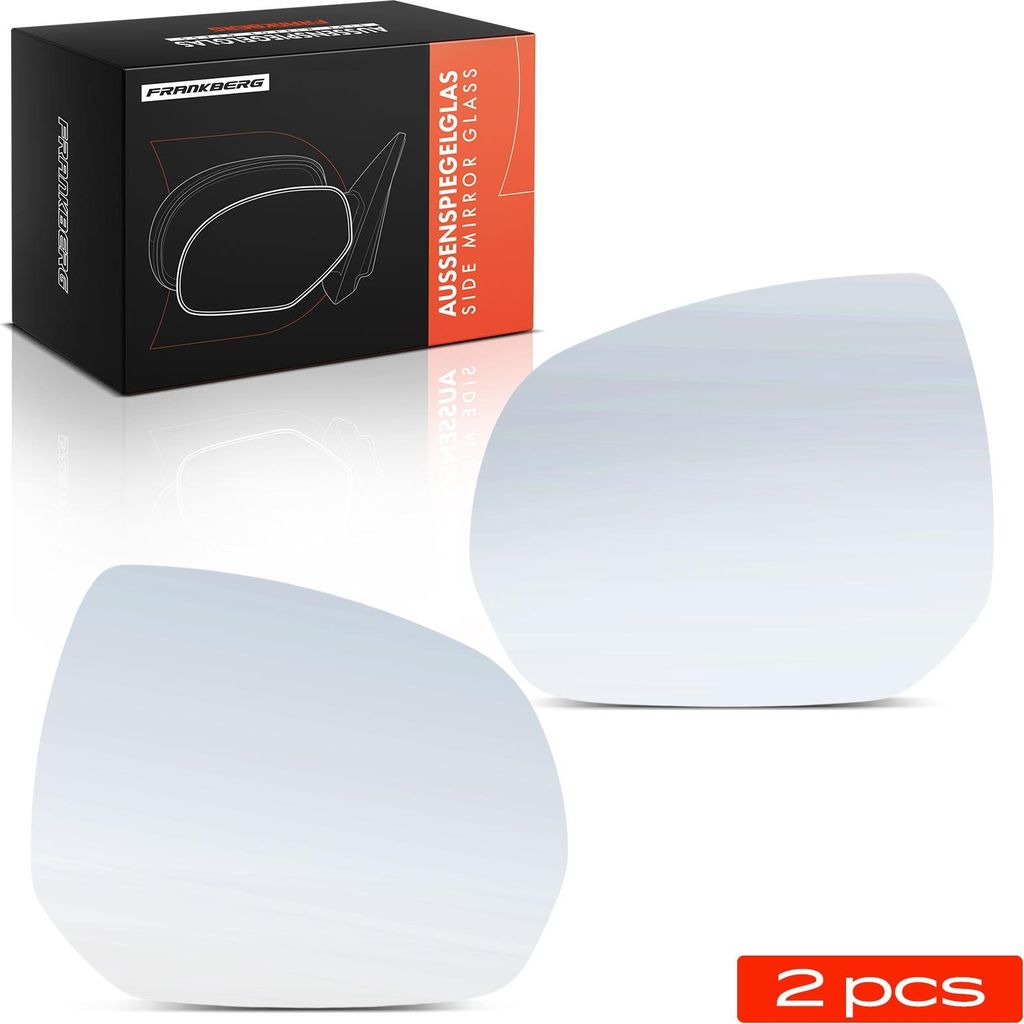 Frankberg 2x Spiegelglas Außenspiegel Vorne Links Rechts für Citroën C3 Peugeot 3008 5008