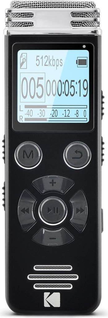 KODAK VRC450 Diktiergerät – Sprachsteuerung, MP3, Li-Akku