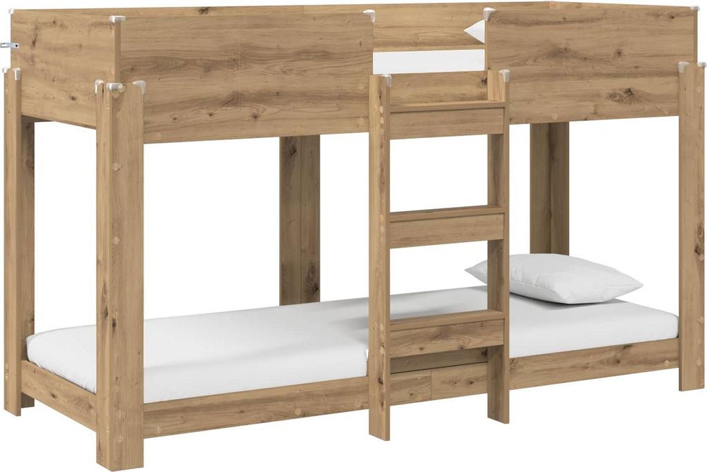 Etagenbett für Kinder Artisan-Eiche 75 x 190 cm Holzwerkstoff