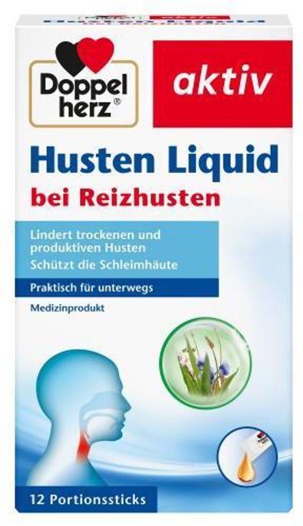 Doppelherz Husten Liquid Sticks 12 St Produktbild 