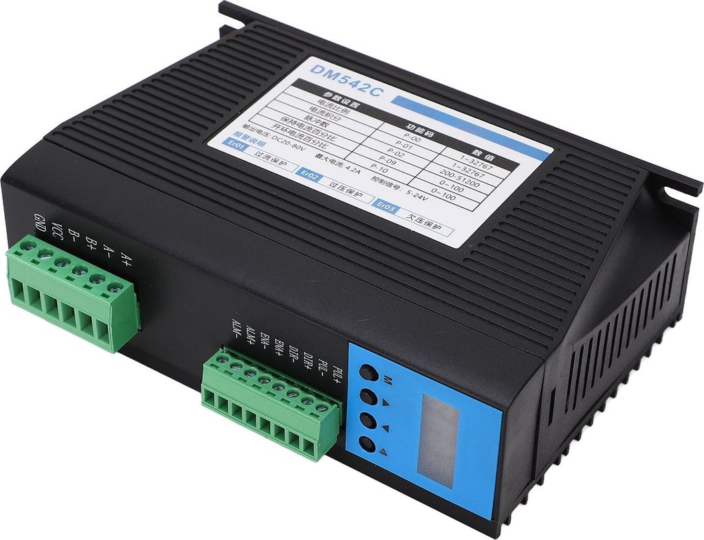 Digitalanzeige 57 86 Schrittmotortreiber mit Glättungsfilterfunktion, Schrittmotorsteuerung 18šC80 V DC