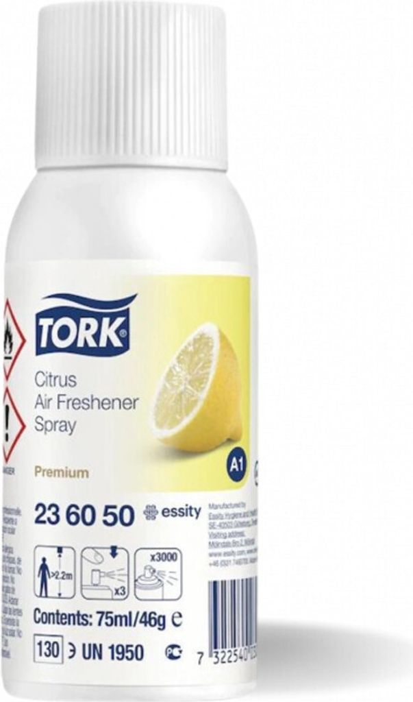 Tork 236050, Osvěžovač vzduchu ve spreji, Bílá, Citrus, 75 Obrázek produktu 