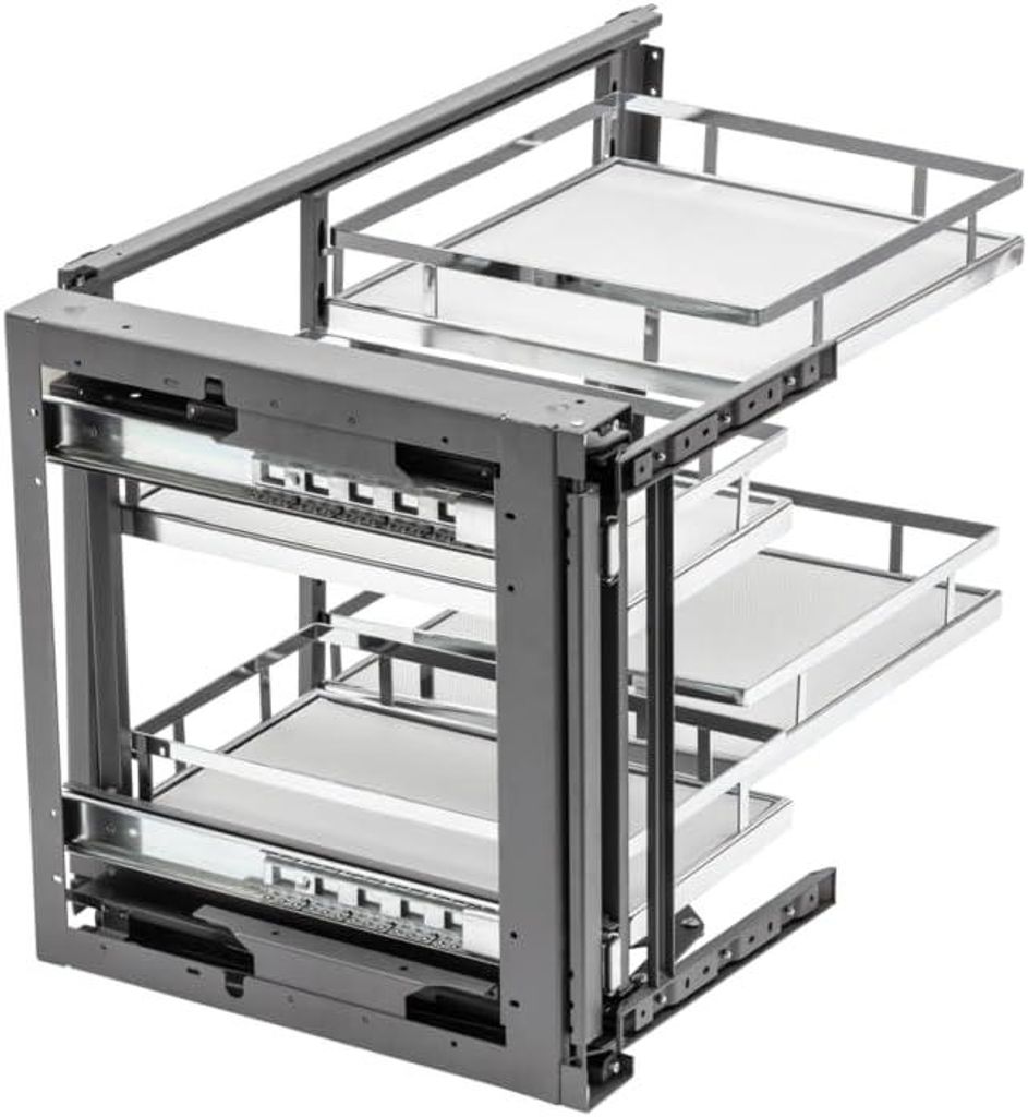 GTV MOVIX PRO Cargo Eckauszug - Chrom, 2 Ebenen, mit weißer Produktbild 