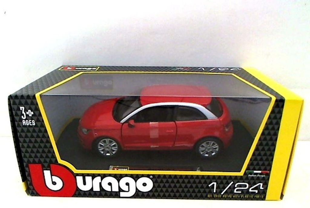 Bburago 18-22127 - Model auta - Audi A1 (ierna, mierka 1:24 Obrázok produktu 